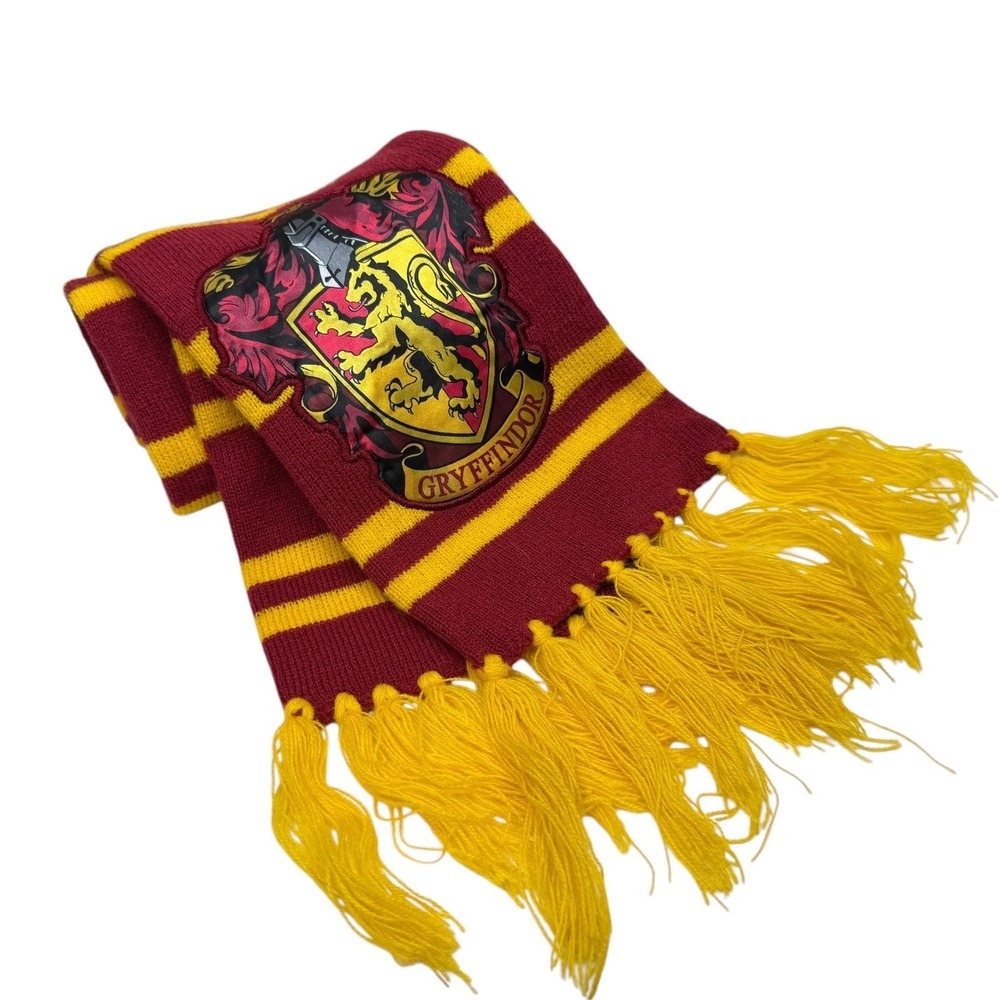 Harry Potter Gryffindor Scarf Movie Promo Apparel Official Licensed Fringed